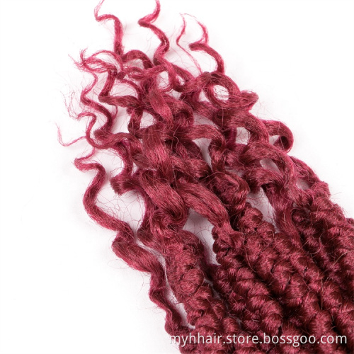 Ombre 14 Inch 12 Strands/Piece Twist Crochet Braids Hair Extensions Curly End Short Synthetic hair Spiral Twisted Braid
